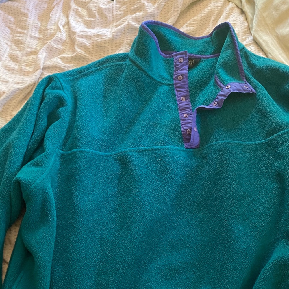 Blue Lands’ end pullover sweater